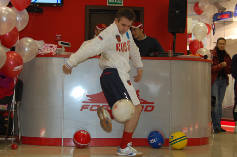 футбольный жонглёр Виктор Царёв