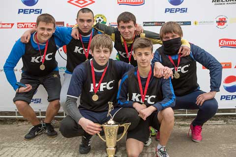 Победитель городского финала Чемпионата KFC в Краснодаре - команда «Варяг»