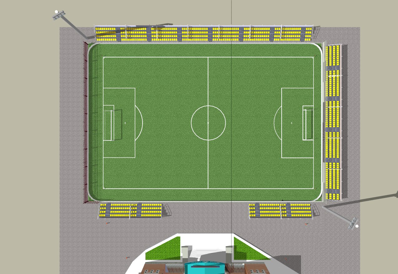 Проект футбольного поля Студенческой Футбольной Лиги Новосибирск